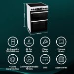 Freestanding Electric Cooker 130L 60cm White - Image 2