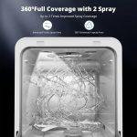 Portable Countertop Dishwasher 5L Tank 9 Programs 37cm Narrow White - Image 5