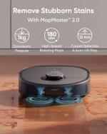 Robot Vacuum With Mop 8000Pa Suction Dual Mops Auto-Lift Black - Image 6