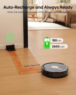 Robot Vacuum Cleaner 5000Pa Suction 180 Min Ultra Slim Black - Image 4