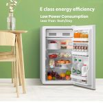 Under Counter Fridge 93L Cooler Box Interior Light Reversible Door White - Image 4