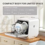 Table Top Dishwasher 6 Programs 5L Tank 72H Storage White - Image 2