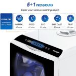 Mini Table Top Dishwasher 6 Programs Countertop Portable Dual Water Supply Baby Care Mode - Image 3