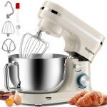 Stand Mixer 4.5L+5L Bowls 8-Speed 1000W Tilt-Head Blue - Image 9