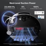 Robot Vacuum Cleaner 22,000 Pa 3.14-Inch Ultra Slim Zero-Tangling AI 3.0 Obstacle Avoidance White - Image 3