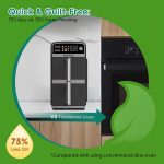 Freestanding Double Stack Airfryer 10L 2400W 9 Functions Black - Image 2