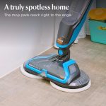 Electric Mop 105W Rotating Pads Hard Floor Cleaner Polisher Titanium/Blue - Image 9