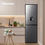Freestanding Fridge Freezer 256L Total No Frost Water Dispenser Silver - Image 9