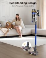 Cordless Vacuum Cleaner 600W 50kPa 65Min OLED Touch Screen Blue - Image 6