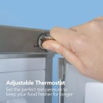 Freestanding Under Counter Freezer 91L Reversible Door Silver - Image 6
