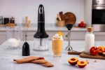 Hand Blender 700W Variable Speed Turbo Function Stainless Steel Black - Image 5