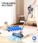 Stick Vacuum 350W 2500mAh 60 Min Runtime Anti-Tangle Grey - Image 6