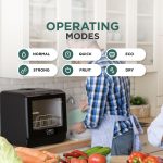 Mini Countertop Dishwasher 5L Touch Control LED Display 6 Programs Black - Image 5