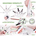 Cordless Hedge Trimmer & Chainsaw 4-In-1 20V Battery Powered Pole Saw White - Image 7
