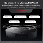 Robot Vacuum Cleaner 22,000 Pa 3.14-Inch Ultra Slim Zero-Tangling AI 3.0 Obstacle Avoidance White - Image 9
