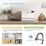Table Top Dishwasher 6 Place Settings 6.5L LED Display Delay Start White - Image 8