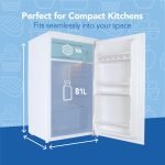 Under Counter Fridge 91L 48cm Chill Box Reversible Door White - Image 4
