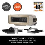 3-in-1 Toaster Grill And Panini Press 7 Functions Flip Design Stone Gold - Image 9