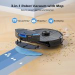 Robot Vacuum And Mop 5500Pa LiDAR Navigation 5 Maps Black - Image 4