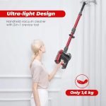 Cordless Stick Vacuum Cleaner 450W 45kPa Suction 60min Runtime Red - Image 5