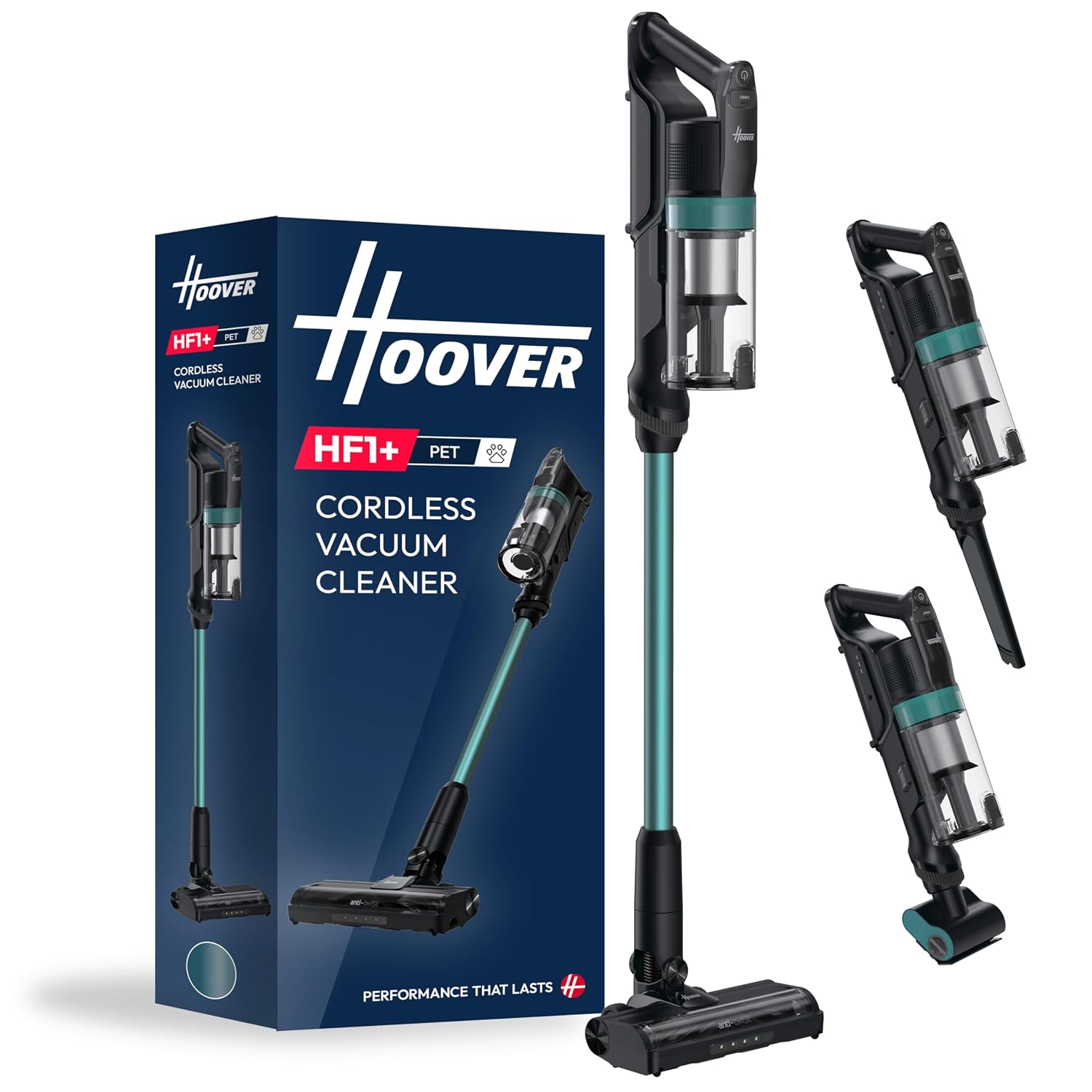 71MBibyxLSL._SL1500.jpg Cordless Stick Vacuum 0.7L 45 Min Runtime Anti Hair Wrap Turquoise - Image 1