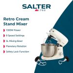 Stand Mixer 5L 1300W 8 Speed Cream - Image 2