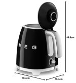 50'S Style Retro Range Breakfast Set 0.8L 1400W Mini Kettle And 4-Slice 2000W Toaster Black - Image 9
