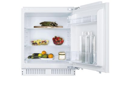 Integrated Undercounter Fridge 135L Adjustable Shelves LED Display White