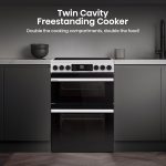 Freestanding Electric Cooker 130L 60cm White - Image 4