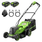 Cordless Lawn Mower 33cm 24V Brushless Motor 30L Bag 4Ah Battery - Image 7