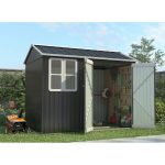 Garden Storage Shed 10 X 8 Ft Anthracite Metal Apex Roof - Image 10