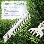 2-in-1 Cordless Hedge Trimmer & Grass Shear 7.2V 1500mAh 17cm Blade Black White - Image 4
