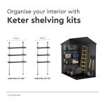 Resin Garden Storage Shed 6 X 4 Ft Grey Single Door Lockable - Image 4