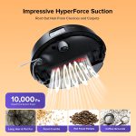 Robot Vacuum Cleaner with Mop 10,000 Pa Suction Dual Anti-Tangle Brushes Black - Image 2