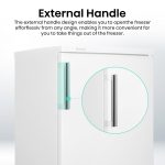 Freestanding Freezer 82L 56cm White Undercounter - Image 7