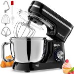 Stand Mixer 4.5L+5L Bowls 8-Speed 1000W Tilt-Head Blue - Image 10