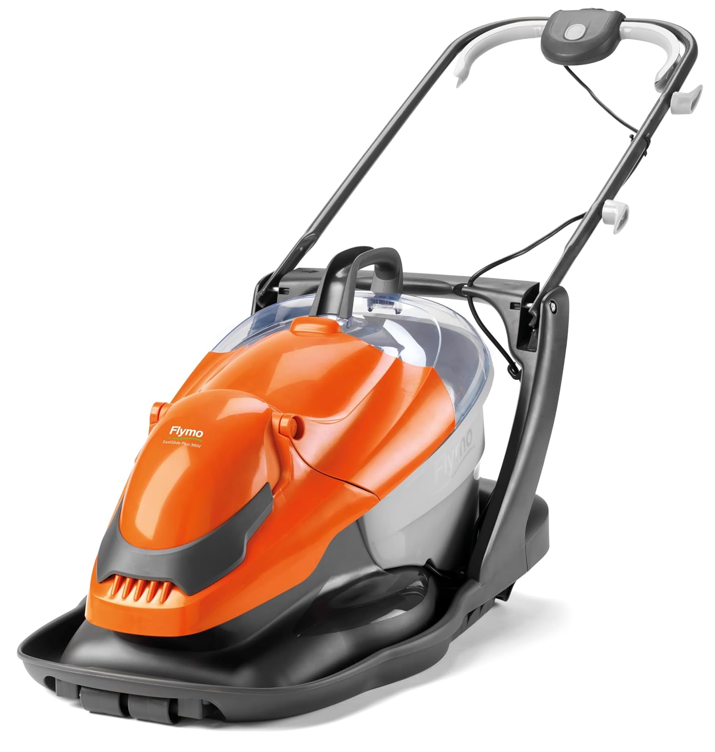 71ShdPHe8BL._SL1500.jpg Corded Electric Hover Lawn Mower 1800W 36cm 26L 4 Heights Orange Grey - Image 1