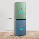 Freestanding Fridge Freezer 252L 50/50 No Frost LED Silver - Image 3