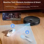 Robot Vacuum Cleaner With Mop 12000Pa Suction FlexiArm Edge Mopping Black - Image 7