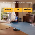 Robot Vacuum Cleaner With Mop 12000Pa Suction FlexiArm Edge Mopping Black - Image 8