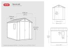 Resin Garden Storage Shed 8 X 6 Ft Brown Double Doors Lockable - Image 7