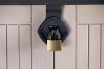 Outdoor Garden Storage Shed 845L Top And Front Opening Beige Brown - Image 3