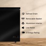 Chest Freezer 95L Slimline 47.5cm Manual Defrost Black - Image 4