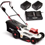 Cordless Lawn Mower 37cm 40V 2x4.0Ah Batteries 6 Heights 35L - Image 10