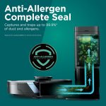 Robot Vacuum & Mop 2-in-1 Self-Empty LiDAR Mapping Edge Cleaning Black - Image 10
