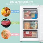 Under Counter Freezer 60L Freestanding With Reversible Door White - Image 4