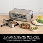 3-in-1 Toaster Grill And Panini Press 7 Functions Flip Design Stone Gold - Image 6