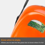 Hover Lawn Mower 33cm 1700W 20L Grass Box 4 Cutting Heights Orange Grey - Image 9