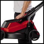 Electric Lawn Mower 32cm 1000W 30L Grass Box 3 Cutting Heights Red Black - Image 4