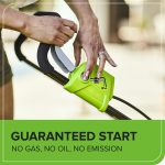 Cordless Lawn Mower 35cm 40L Bag 2x40V 2Ah Batteries Green - Image 4